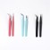 A set of tweezers for eyelash extensions, 2 pcs, color mix