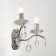 BRA ECONOMENT EKARINA 2x60W E14, chrome 33x24x23 cm
