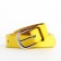 Building belt, width 2.3 cm, metal buckle, yellow color