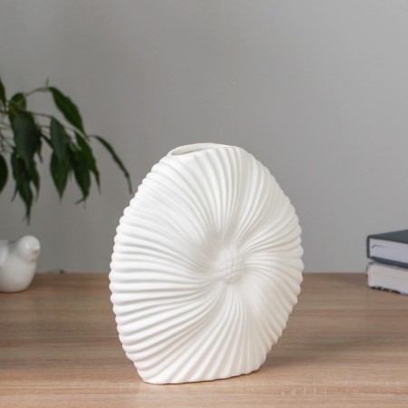 VAZA Ceramics Table "Gisbert" 19 cm, white-1