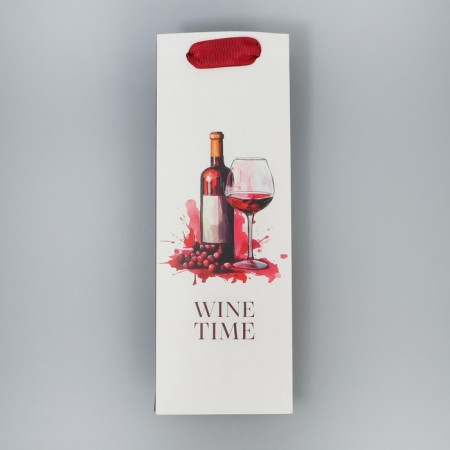 Gift package for a bottle, packaging, “Vinishka Time”, 9 x 25 x 8.9 cm-4