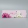 Box for Makarun, confectionery packaging “You with love”, peonies, 5.5 x 18 x 5.5 cm