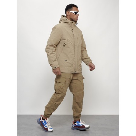 Male spring jacket, size 56, beige color-2
