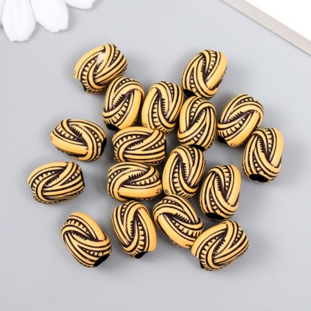 Beads for creativity plastic "Ethno. Weaving" set of 20 g 1.2x1.2x1.5 cm-1