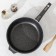 Granite pan, d = 28 cm, removable handle, anti -stick coating, gray color