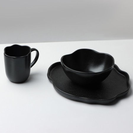 Black Ceramic Territory Ceramic Territory, 600 ml, 17 cm, black color-9