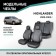 Auto-Cherkhly for Toyota Highlander, 2000-2003, Eco-leather Black