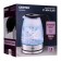 Electric kettle Centek CT-0014, glass, 1.8 l, 2200 watts, silver-black