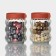 Glass banks for bulk products of the Koral share, 2 items: 500 ml, 9 × 12.5 cm