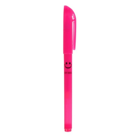 Gel pen, 0.5 mm, black rod, fluorescent body, mix-4