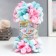 Yarn "Puffy Color" 100 % micropoliester 9m/100g (6377)