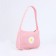 Youth bag with a zipper, pink color