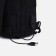 Male sling bag from textiles, with USB, black color
