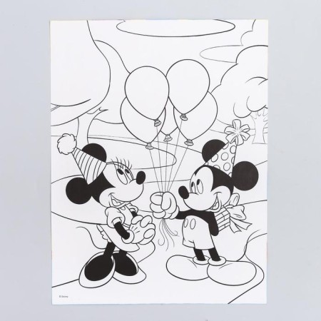 Girland on groves with a poster "Happy Birthday", length 210 cm, Mickey Mouse-4