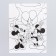Girland on groves with a poster "Happy Birthday", length 210 cm, Mickey Mouse