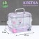 A cage for rodents with filling, 32 x 21 x 25 cm, pink