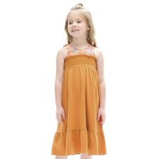Dress for girls, height 104 cm, amber color