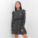 Women's dress with ruffles mist, size 50, black