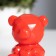 Night -night "Bear with heart" 2W Led LR44 red 4x5x7cm