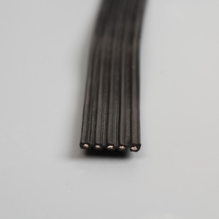 Girlyanda "Bels Light" 50 m, IP65, 5W, dark rubber thread, step 15 cm, E27 (without lamps), 220 V-6