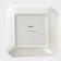 Porcelain plate square Magistro "Blanche. Flower ", 22.5 × 22.5 cm, white color