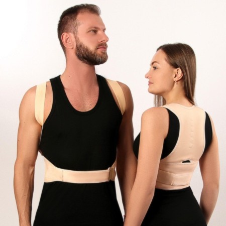 Massner-fixer for posture and lower back, on fastxes, size s/m, beige color-3