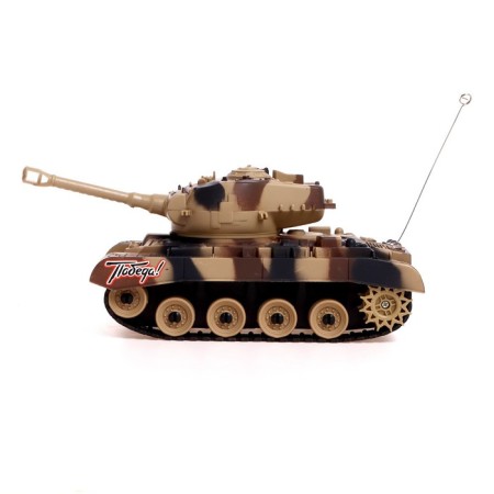 Radio controlled T90, works on the battery, light and sound, brown color-1