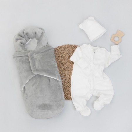 Kinderlitto Pushstik Bear, 3 objects, height 50-56 cm, color gray.