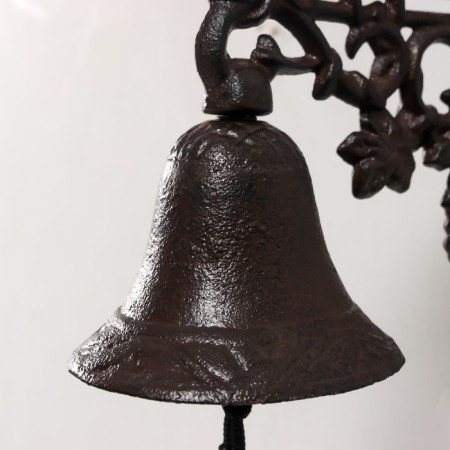Bell souvenir cast iron "Grapes and leaves" 22x10x15 cm-2