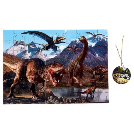 Puzzle "World of dinosaurs"-1