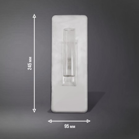 Tundra ironer, plastic, transparent, 110 g, 245 x 95 mm-2