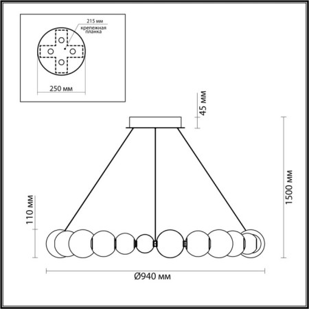 LED Crystal 45W 4000k 2300lm-1
