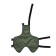 Postoperative bib for dogs weighing 6-10 kg, size M (ON 40, from 40 cm), green