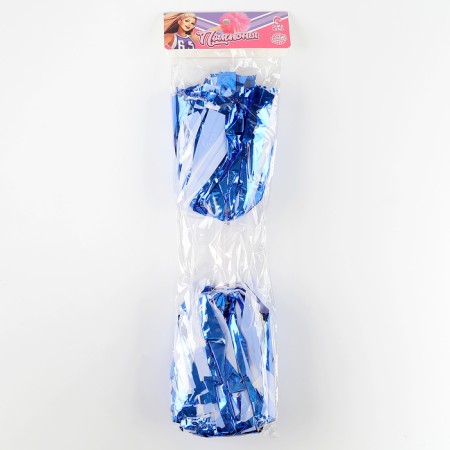 Pompom 1pc, blue color+white-6