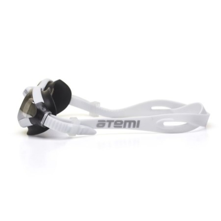 ATEMI N9303M swimming glasses, silicone, white/black color-1