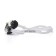 ATEMI N9303M swimming glasses, silicone, white/black color