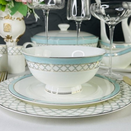 LENARDI SALENT "Versailles", bone porcelain, D = 15 cm