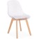 Plastic stool VART BUKA/Plastic, natural/Transparent 47x53x81 cm