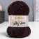 Yarn 70% acrylic, 30% silk "Softy Shine" 50 g 85 m color 26 brown