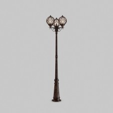Garden-Park lamp Outdoor O023FL-03G, 3x60W, 54x54x215 cm, e27, color gold antik