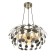 Lamp Bayerlux "Dixie" 3he27 40W brass 45x45x22-122cm