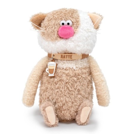 Soft toy "Cat Latte", 19 cm