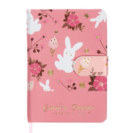 Notebook Gift Book 96l, line, with a knife, cut with a pattern of the cover, flowers (12.9x9cm) 10539