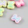 Busina for creativity plastic set 6 pcs. "Balt" color with mother -of -pearl mix 1.7x2 cm