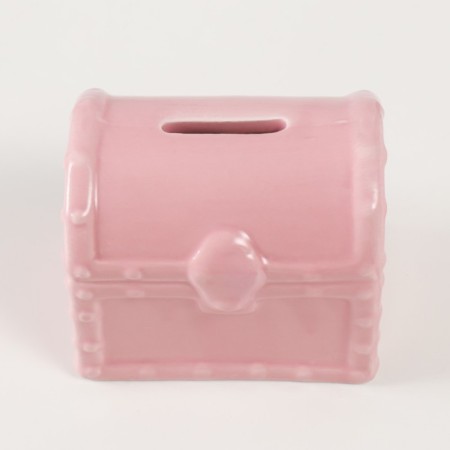 Piggy bank Ceramics "Pink chest" 9.2x6.5x8 cm-4