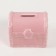 Piggy bank Ceramics "Pink chest" 9.2x6.5x8 cm