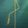 Figure "Stork" gold 70x31x12cm