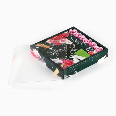 Set: Diary and soap petals "Golden Teacher"-4