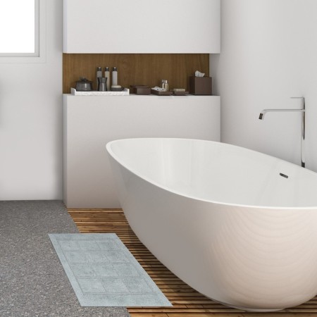 Bathroom mat Ethel Bricks 50x80 cm cent. Gray, 70% HL, 30% p/e, 1600 g/m2