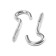 Bourup-half-cut tundra, white zinc, 3.5x40 mm, 4 pcs